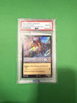 2022 Disney Lorcana Captain Hook D23 Expo 1st Edition PSA 10 Gem Mint - Image 3