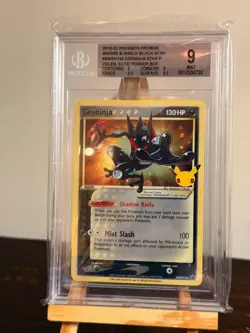 Pokemon TCG Graded card Greninja Gold Star - SWSH144 Celebrations PSA BGS 9 - Image 1