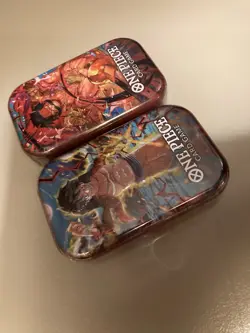Lot of 2 One Piece Card Game Mini Tin Pack Set Vol 1 TS-01 Both Art Tins New - Image 5