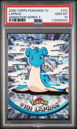Lapras #131 - 2000 Topps Pokemon T.V Animation Series 3 PSA 10 POP 4💎 - Image 1