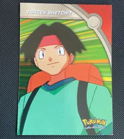 2000 Topps Pokemon TV Series 3 Foil #HV11 Tracey Sketchit Heroes & Villian Three - Image 1