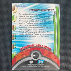2000 Topps Pokemon TV Series 3 Foil #HV11 Tracey Sketchit Heroes & Villian Three - Image 2