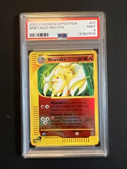 Pokemon Ninetales Expedition Reverse Holo Rare #57 PSA 9 Mint - Image 1