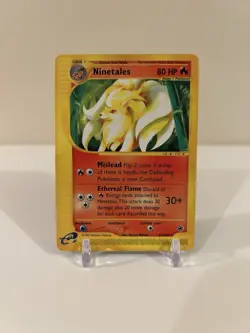Pokemon Expedition Ninetales 57/165 Rare Non-Holo HP / DMGD Read Description - Image 1