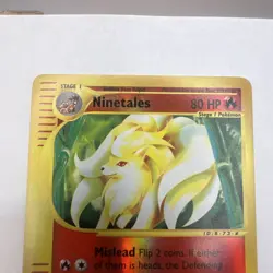 2002 Pokemon TCG - Ninetales 57/165 Rare Reverse Holo Expedition LP/NM - Image 2