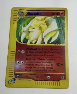 Ninetales 57/165 Reverse Holo Rare Expedition Base Set Pokemon Card LP - Image 1