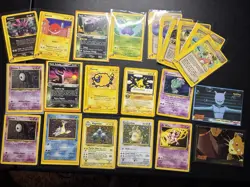 Lot Of 22 VTG Pokemon Cards Fossil Jungle Base Set Holo Topps E Reader MP-LP - Image 1