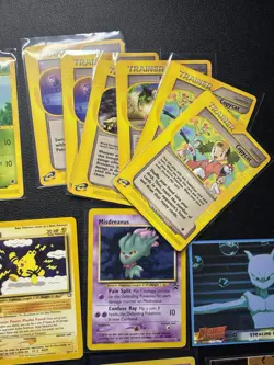Lot Of 22 VTG Pokemon Cards Fossil Jungle Base Set Holo Topps E Reader MP-LP - Image 4