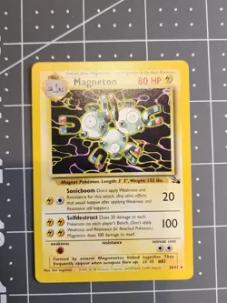 Magneton 26/62 - Fossil - Non Holo Rare - Pokemon Card HP Vintage WOTC - Image 4