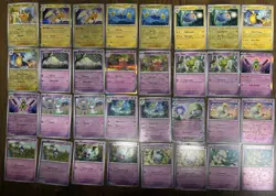 Pokemon Paldean Fates 100% COMPLETE Base & Reverse Holo Set 190 Total Cards - Image 3