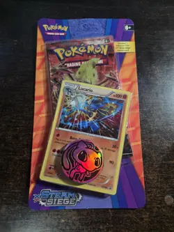 Pokemon TCG XY Steam Siege Booster Pack with Lucario Promo Card & Coin Sealed - Image 1