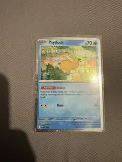 Pokemon TCG Psyduck Black Star Promo Mega Evolutions Card 007 - Image 1