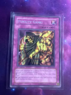 1996 YUGIOH CARDS 1ST EDITION PENALTY GAME! TRAP CARD FET-EN051 - Image 1