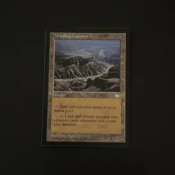 Magic The Gathering Weatherlight Winding Canyons # Lightly played - Image 1