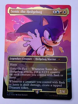 Sonic the Hedgehog (Rainbow Foil) Secret Lair Drop Foil - Image 1