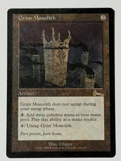 Grim Monolith - Urza’s Legacy (ULG) - Lightly Played - Reserved List - Authentic - Image 2