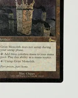 Grim Monolith - Urza’s Legacy (ULG) - Lightly Played - Reserved List - Authentic - Image 4