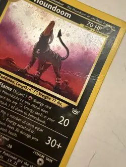 Pokemon: Houndoom Neo Revelation Unlimited Holo Card Rare 8/64 -See Description - Image 2