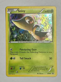 Pokemon TCG - Snivy, BW06, Black & White, Black Star Promo, Holo, LP - Image 3