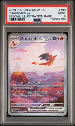 Pokemon TCG S&V 151 Charizard ex Special Illustration Rare 199/165 SIR PSA 9 - Image 1
