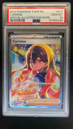 2024 Pokemon Twilight Masquerade Carmine #217/167 PSA 10 - Image 1