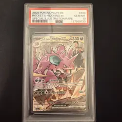 2025 POKEMON DRI SPECIAL ILLUSTRATION RARE #233 TEAM ROCKET'S NIDOKING EX PSA 10 - Image 1