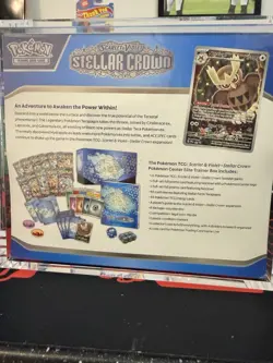 NEW Pokemon TCG: Stellar Crown Pokemon Center Exclusive Elite Trainer Box ETB - Image 3