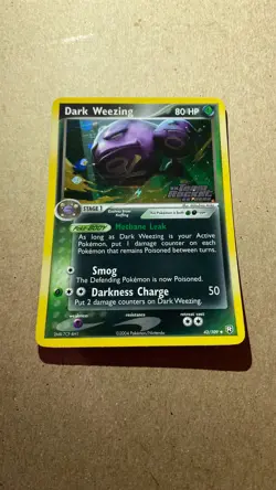 Dark Weezing Team Rocket Returns 42/109 Reverse Holo STAMPED Pokemon Rare TCG - Image 2