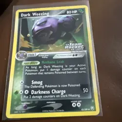 Pokemon TCG Dark Weezing 42/109 Reverse Holo Ex Team Rocket Returns LP - Image 1