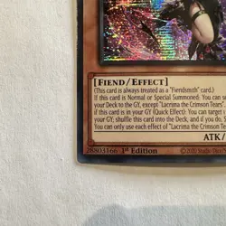 Yu-Gi-Oh! Lacrima the Crimson Tears MP25 1st Edition Fiend Effect Holo - Image 5