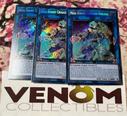 3x (M/NM) Mekk-Knight Crusadia Avramax RA01-EN044 Secret Rare 1st Edition YuGiOh - Image 1