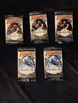 Lot of 5 NEW/SEALED Magic the Gathering Ravnica City of Guilds Booster Packs - Image 1