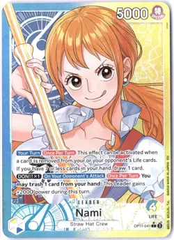 ULTRA RARE ALT ART LOW POP CUSTOM ONE PIECE!!! Nami HOLOFOIL - Image 1