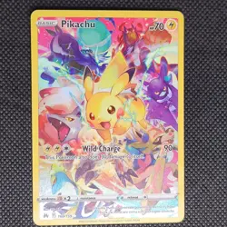 PIKACHU 2023 POKEMON SWORD & SHIELD CROWN ZENITH SECRET RARE 160/159 2A - Image 1