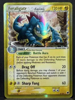Feraligatr 2/101 Delta Species Ex Dragon Frontiers Reverse Holo Stamped Card HP - Image 1