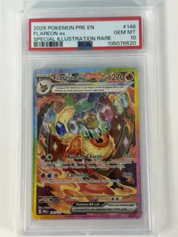 Flareon EX 146/131 Prismatic Evolutions PSA 10 Pokemon Special Illustration SIR - Image 3