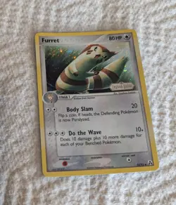 Pokemon TCG Furret Stamped Reverse Holo Legend Maker Card 33/92 - Image 1