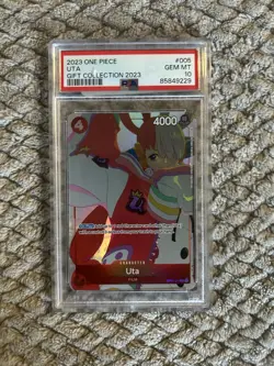 Namco One Piece Promotion Cards Uta OP01-005 2023 PSA 10 Foil Promo Rare - Image 1