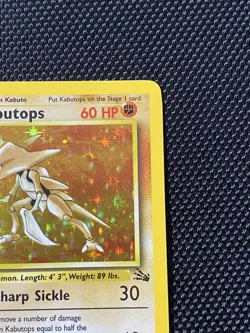 Pokemon TCG Kabutops Fossil 9/62 Holo Rare Card LP+ Vintage WOTC - Image 3