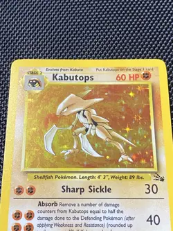 Pokemon TCG Kabutops Fossil 9/62 Holo Rare Card LP+ Vintage WOTC - Image 4