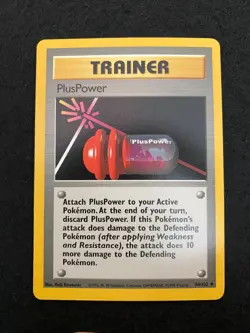 Plus Power 84/102 Base Set Near Mint (NM) - Pokemon card TCG WOTC 1999 vintage - Image 1