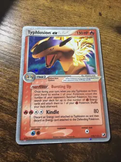Pokemon TCG Typhlosion EX Holo Rare Card 110/115 2005 Unseen Forces - Image 1