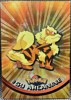 Topps Pokemon Card - Holo #59 Arcanine - Black Label - DMG (Creased) - Image 1