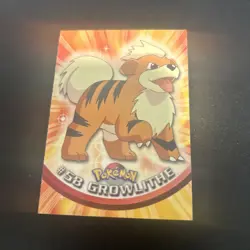 Growthlithe 58 - Topps SERIES Pokemon Card - RED LOGO - NON-HOLO - Image 1