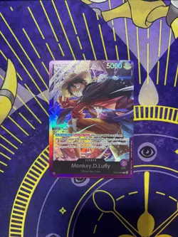 Monkey D Luffy OP05-060 Leader Sound Loader Promo One Piece Card English - Image 1