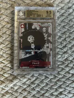 One Piece Bandai Brook Premium Collection OP01-022 Beckett 9.5 Japanese Card - Image 1