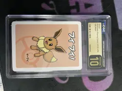 2019 POKEMON PLAYING CARDS OLD MAID - JPN EEVEE CGC 10 MINT - Image 1