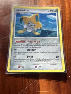 Jirachi Lv. 39 7/111 Holo Rare Rising Rivals Pokemon TCG 2009 Card - Image 2