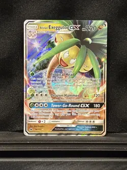 Alolan Exeggutor GX - 74/111 - Pokemon Crimson Invasion Sun Moon Rare Card NM - Image 1