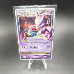 Pokemon Mewtwo LV.X DP28 Diamond & Pearl Promo Level-Up Holo Card English - Image 1